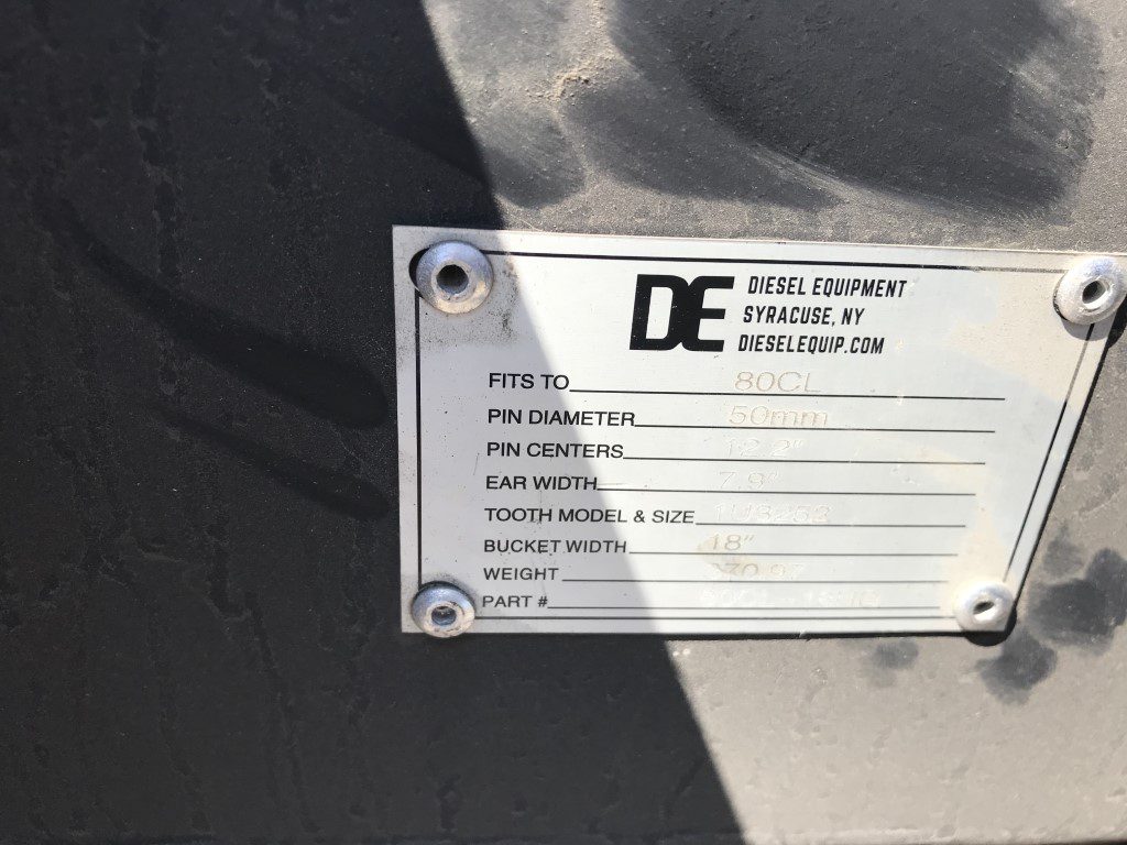 18'' Bucket for 80CL Excavator - Image 10