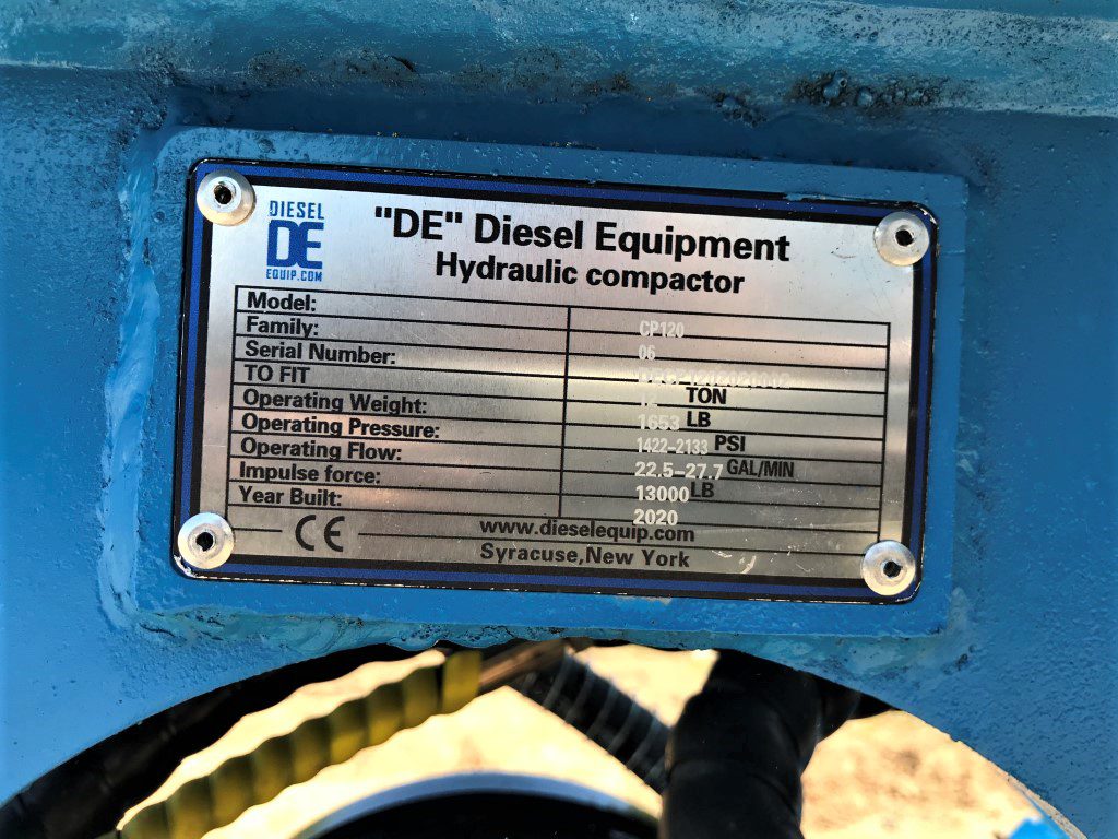 CP120 Plate Compactor for 120CL Excavator - Image 13